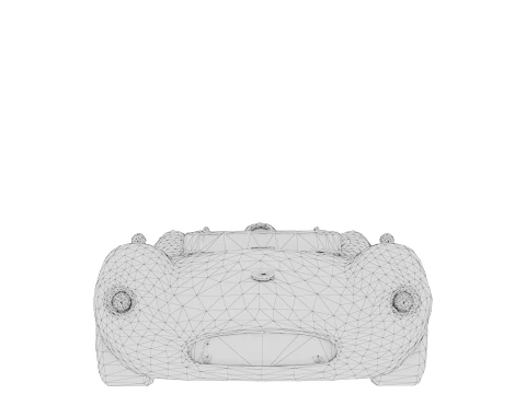 Silver Racer 3D Model