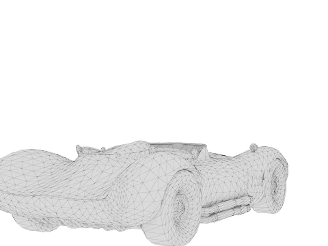 Silver Racer 3D Model