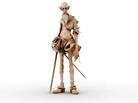 Don Quixote 3D Model