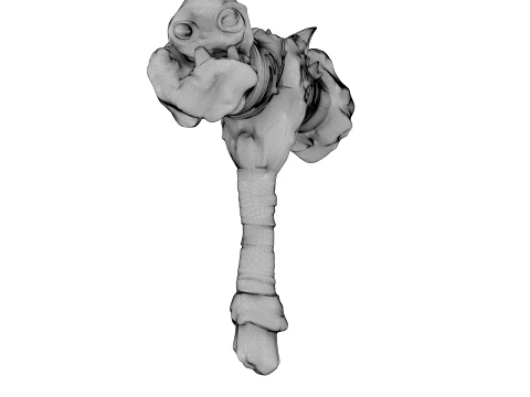 Leather Wrapped War Hammer 3D Model