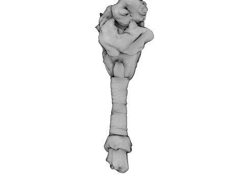 Leather Wrapped War Hammer 3D Model