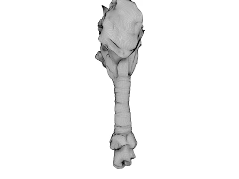 Leather Wrapped War Hammer 3D Model