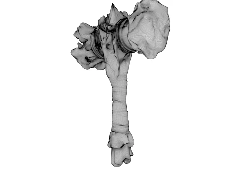 Leather Wrapped War Hammer 3D Model