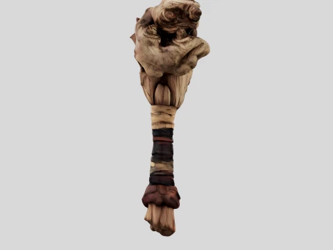 Leather Wrapped War Hammer 3D Model