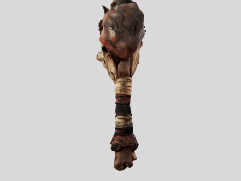 Leather Wrapped War Hammer 3D Model