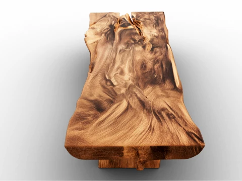 Wooden Coffee Table 3D Model