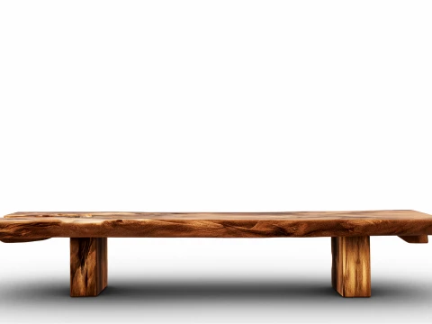 Wooden Coffee Table 3D Model