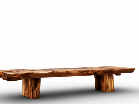 Wooden Coffee Table 3D Model