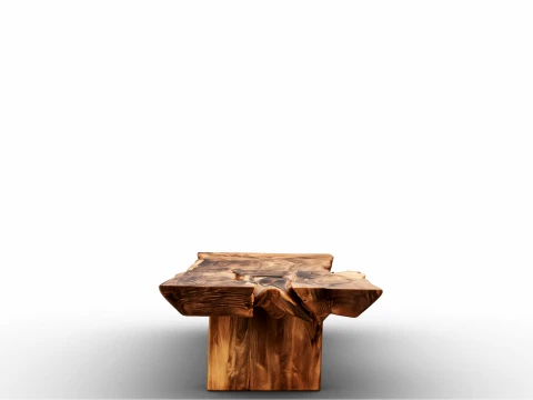 Wooden Coffee Table 3D Model