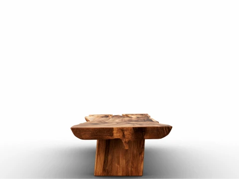 Wooden Coffee Table 3D Model