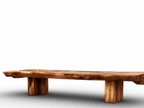 Wooden Coffee Table 3D Model