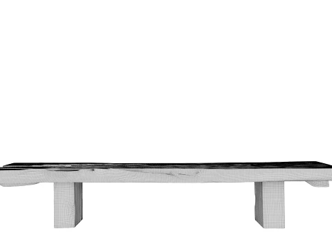 Wooden Coffee Table 3D Model