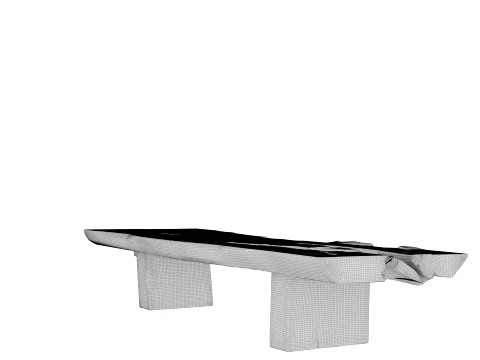 Wooden Coffee Table 3D Model