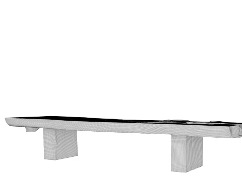 Wooden Coffee Table 3D Model