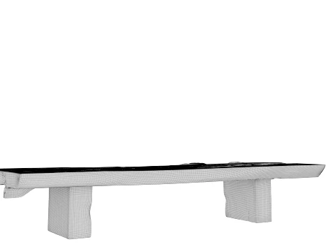 Wooden Coffee Table 3D Model