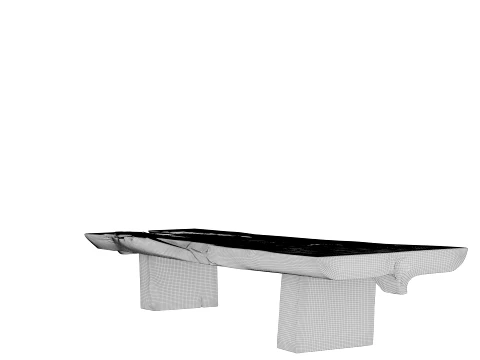 Wooden Coffee Table 3D Model
