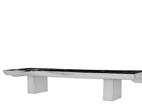 Wooden Coffee Table 3D Model