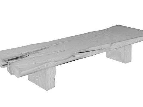 Wooden Coffee Table 3D Model