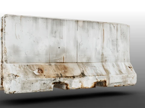 Jersey Barrier 3D Model