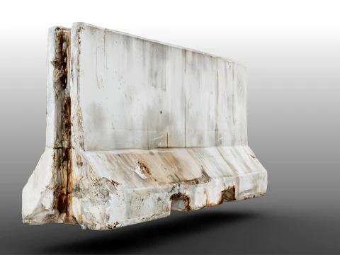 Jersey Barrier 3D Model