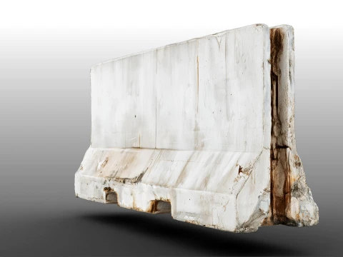 Jersey Barrier 3D Model