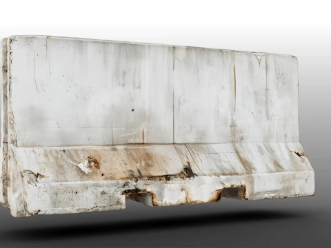 Jersey Barrier 3D Model
