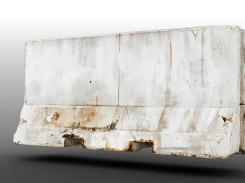 Jersey Barrier 3D Model
