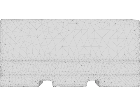 Jersey Barrier 3D Model