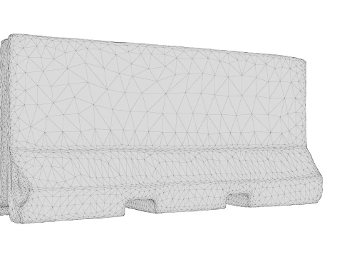 Jersey Barrier 3D Model