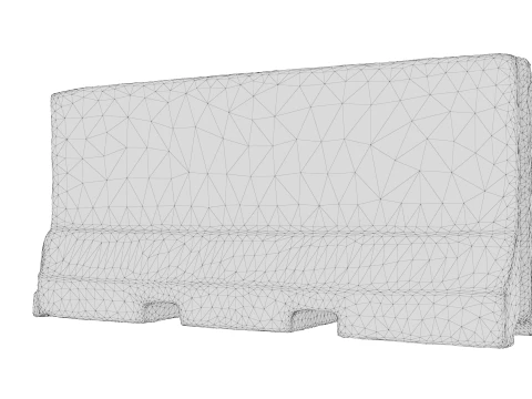 Jersey Barrier 3D Model