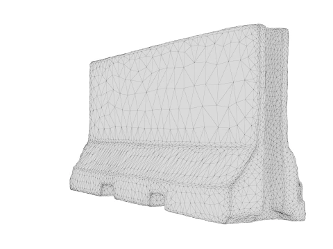 Jersey Barrier 3D Model
