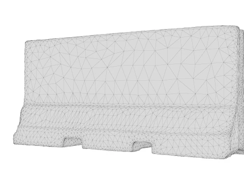 Jersey Barrier 3D Model
