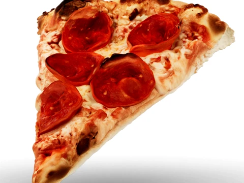 Slice of Pepperoni Pizza 3D 모델