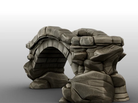 Old Stone Bridge 3D Model
