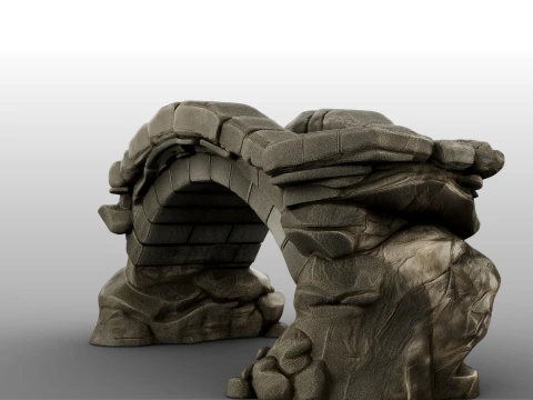Old Stone Bridge 3D Model