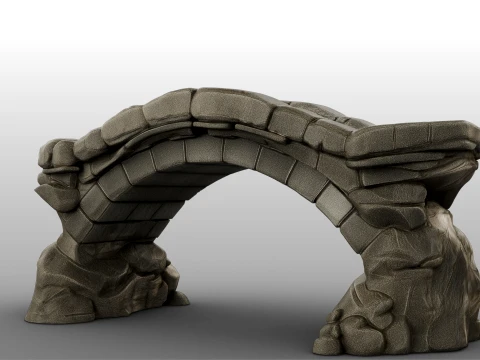 Old Stone Bridge 3D Model