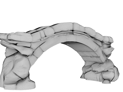 Old Stone Bridge 3D Model