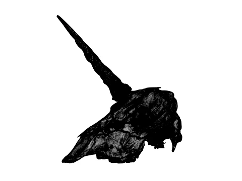 Unicorn Skull 3D Model