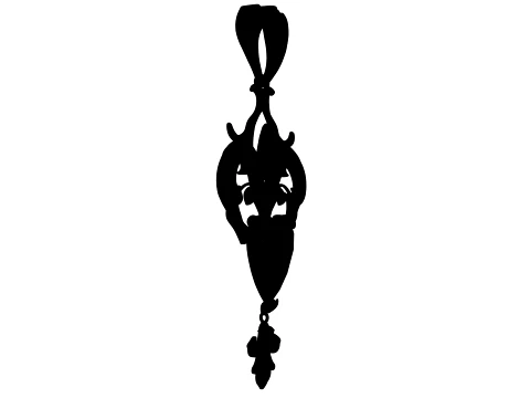 Roseheart Filigree Pendant 3D Model