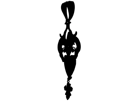 Roseheart Filigree Pendant 3D Model