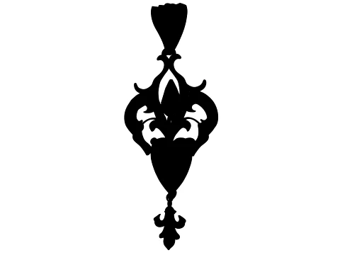 Roseheart Filigree Pendant 3D Model