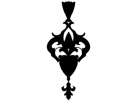 Roseheart Filigree Pendant 3D Model