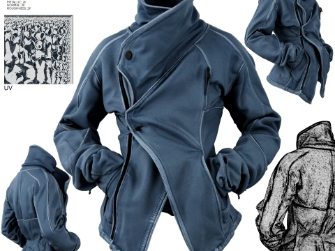 Phantom Denim Jacket 3D 모델