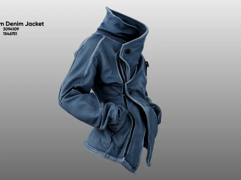 Phantom Denim Jacket 3D Model