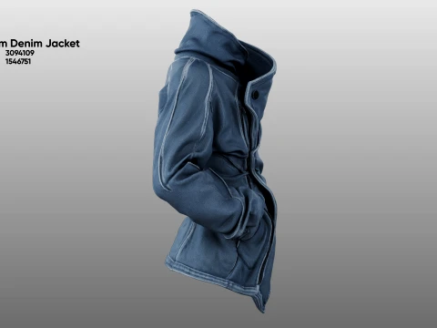 Phantom Denim Jacket 3D Model