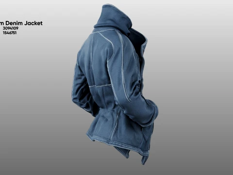 Phantom Denim Jacket 3D Model