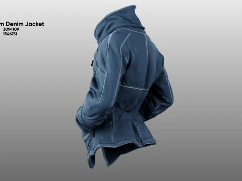Phantom Denim Jacket 3D Model