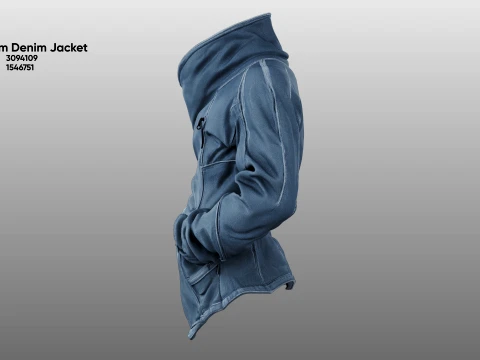 Phantom Denim Jacket 3D Model