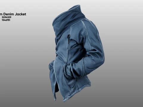Phantom Denim Jacket 3D Model