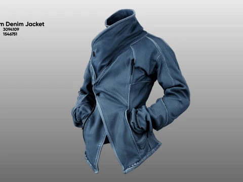 Phantom Denim Jacket 3D Model